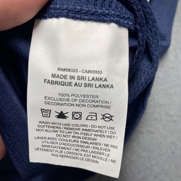 Team USA Jersey Youth XL‎ Blue Nike Lacrosse Dri-FIT Ohlmiller 17 Flag - Picture 5 of 11